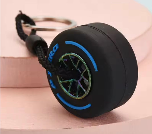 F1 Wheel Keychain